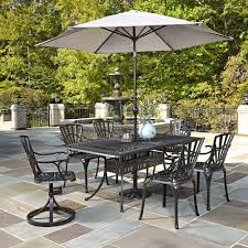 Keep the sun out of your eyes with patio umbrellas and shades. Charcoal Finish Home Styles 5560 37586 7 Piece Dining Set With Umbrella Patio Furniture Sets Patio Lawn Garden Sek Pro De