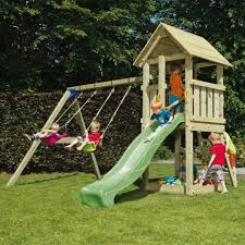 Top 5 cabane en plastique pour enfant : Aire De Jeux En Bois Pour Enfant Portique Cabane Balancoire