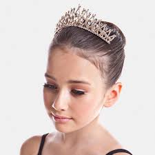 Studio 7 Dancewear The Mary Tiara Gold or Crystal White