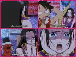 Luffy And Boa Hancock One Piece Luffy One Piece Manga One Piece Funny