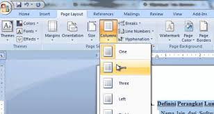 Membuat Teks Berkolom Di Ms Word 2007 Youtube