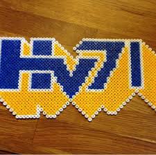 Få personer har betytt så mycket för hv71 som denny och pether eriksson. Perlerbeads Hockey Hv71 Parlmonster Hamaparlor Hockey