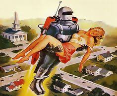 Will they only be functional, or will they be our personal companions? 100 Robots Astronauts Contraptions Ideas Retro Futurism Retro Futuristic Science Fiction Art