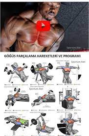 gogus parcalama hareketleri ve gogus parcalama programi fitness programlari vucut gelistirmeci vucut gelistirme