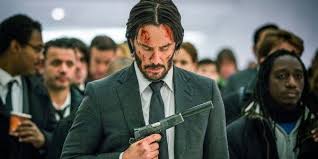 John wick is a 2014 action thriller starring keanu reeves as the title character, a retired hitman who seeks vengeance against a mobster's son and his cronies for stealing his car and killing his puppy, a final gift from his deceased wife. The John Wick Franchise Methodically Plans Out Its Use Of Blood Cinemablend