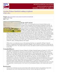 Caroline Withers Dunfield wedding scrapbook COLL-031