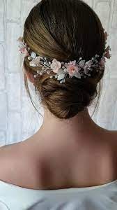 Bohemian Headpiece Wedding Flower Wreath Bridal Hair Vine Etsy In 2021 Bridal Hair Wreath Floral Hair Vine Boho Bridal Headpiece