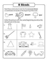 After learning the sounds that particular letters of the alphabet make the natural step is to blend sounds of multiple letters together. Consonant Sounds R Blends Worksheet Education Com