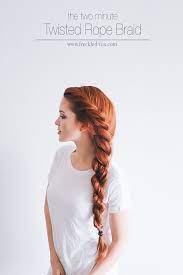 Do you ever wonder how people do the twisty braids in their kids's hair? The Freckled Fox The 2 Minute Rope Braid Hairstyle Fashion