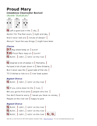 Proud Mary Creedence Clearwater Revival Http Myuke Ca Ukulele Chords Songs Ukulele Songs Guitar Chords And Lyrics