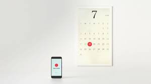 Choose an agenda style to see the next few days, or display your events on a full monthly calendar. An Interactive Google Calendar On The Wall At Home Lovethesign