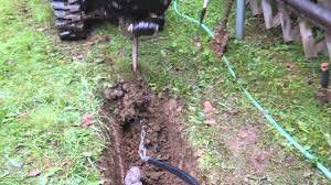 Ist das kabel verlegt wird es mit einer zweiten 10 cm dicken sandschicht bedeckt. Spogatec Spezialbau Grabenloses Verlegen Von Pe Rohren In Rasenflachen Youtube