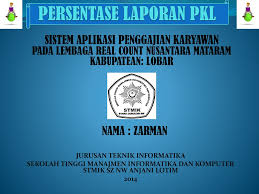 Contoh laporan prakerin jurusan tkj di dcistem unpad. Persentase Laporan Pkl Ppt Download