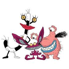 Ickis Krumm And Oblina In The Dump Of Monster Academy Google Search Real Monsters Cartoon 90s Cartoons Real Monsters