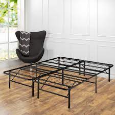 The upholstered metal headboard will add modern style to your bedroom. Zinus Sm Sc Sbbk 14f Fr Shawn 14 Full Size Smartbase Platform Bed Frame Charcoal For Sale Online Ebay