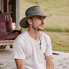 This Sailing Hat Floats And So It Should Made From Recycled Plastic Bottles And Features A Dark Green Under Brim To Help Sto Hats For Men Boat Hat Hiking Hat