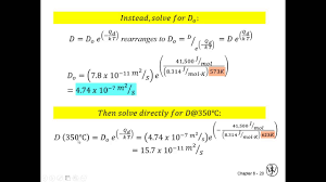 The diffusion coefficient varies with temperature and is also a function of the medium in which. Diffusion Coefficients And Non Steady State Youtube