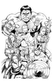 Avengers Team Sketches Vingadores Para Colorir Desenhos Para Colorir Vingadores Desenho Dos Vingadores