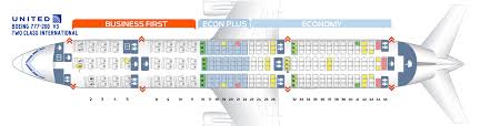 Seat Map Boeing 777 200 United Airlines Best Seats In Plane