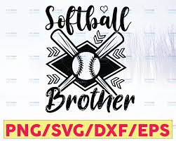 Download Softball Brother Svg Softball Svg By Geraldine Shop On Zibbet