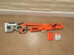 It also comes with a folding bipod. Nerf Raptorstrike Also Includes 2 Extra Mags Ebay