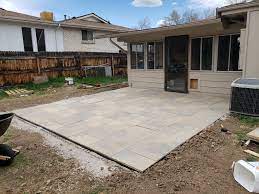 If i make the paver surface as high the grass, it will be way any ideas on what to do in this situation? Diy 16x16 Paver Patio Homeimprovement