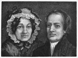 Charles Lamb (1775-1834). /Nenglish Essayist And Critic. With His Sister,  Mary. Wood Engraving After The Painting, 1834, By Francis Stephen Cary.  Poster Print by Granger Collection