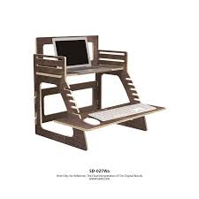 Buy Sustainable And Space Saving Wooden Standworkstation For Laptop To Increase Desk Space Go To H Standing Work Desks Standing Work Station Work Station Desk