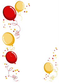 New Year Illustrations Balloons Birthday Frames Birthday Clipart