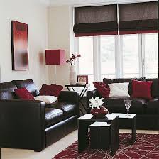 Black And Red Curtains For Living Room Sleek Living Room Leather Sofa Ideal Home Brown Living Room Decor Living Room Leather Living Room Red