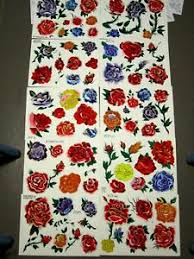 Flower tattoo designs are a popular pick for their symbolism. 80 Rose Tattoo Designs 11x14 Color Flash Flower Floral Organic Art Stencil Ebay
