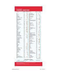 (if you get rid of your dish package, you will have to pay for siriusxm channels. Channel Directory
