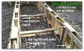 How to make a raised vegetable garden with pallets. Building Raised Garden Beds From Used Pallets For Nearly Free