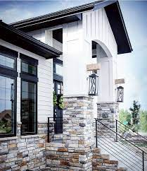 Modern farmhouse with optional finished lower level. Pin On Hus