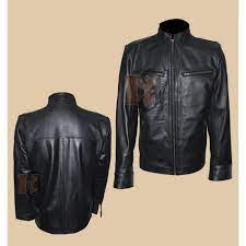 Fast And The Furious 6 Dominic Toretto Vin Diesel Leather Jacket Distressed Leather Jacket Celebrity Jackets Celebrities Leather Jacket