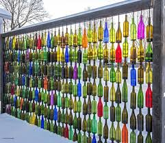 7 Environment Friendly Upcycled Garden Fence Ideas To Diy Upcycle Garden Wine Bottle Wall Wine Bottle Fence