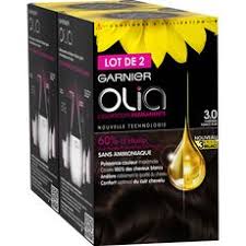 Garnier Garnier Olia Coloration Permanente Sans Ammoniaque 3 0 Chatain Fonce Pur 3 Produits 1 Kit Pas Cher A Prix Auchan