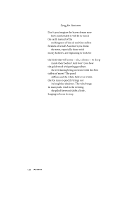 Song For Autumn By Mary Oliver Poetry Magazine
