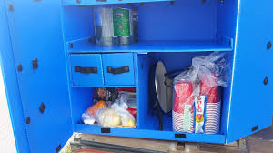 Locations will vary based on the design and dimensions of your camp kitchen chuck box. Review The Camping Kitchen Box