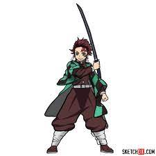 Check spelling or type a new query. How To Draw Tanjiro Kamado Demon Slayer Sketchok In 2021 Slayer Demon Drawings