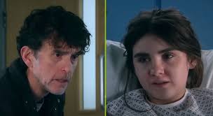 Emmerdale fans praise Amelia Flanagan and Mark Charnock performances as  Marlon and April reunite