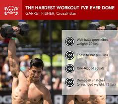 Crossfit S Garret Fisher The Hardest Workout I Ve Ever Done Dumbell Workout Workout Hard Workout