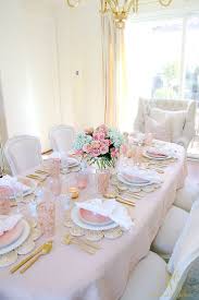 Make sure your lighting is pretty, but functional. Blush Table For Easter Or Spring Randi Garrett Design Beautiful Table Settings Pretty Table Settings Table Decorations
