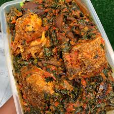 Efo Riro with Croaker Fish