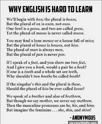 This Is Why English Is So Hard To Learn Grammar Memes Funny Poems Things Kids Say