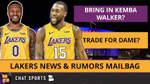 The lakers' anthony davis, left, and kyle kuzma celebrate a basket during the second half of their victory over the minnesota timberwolves on sunday night at staples center. Lakers News Rumors Mailbag Lakers Trade For Damian Lillard Make A Move For Kemba Walker Youtube
