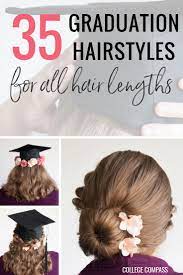 35 Graduation Hairstyles And 3 Hair Hacks To Achieve Them Graduation Hairstyles With Cap Graduation Hairstyles Hairstyles Graduation