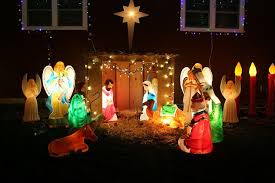 Blow Mold Nativity Outdoor Christmas Diy Outdoor Christmas Decorations Outdoor Nativity Scene