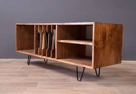 Meuble Tv Vinyle Esprit Vintage Lantigone Meubles Et Rangements Par Lantigone Mid Century Modern Living Room Furniture Hifi Furniture Mid Century Furniture