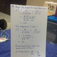 We did not find results for: Dari Suatu Kotak Terdapat 8 Bola Hijau Dan 7 Bola Merah Jika Diambil 3 Bola Sekaligus Secara Acak Brainly Co Id